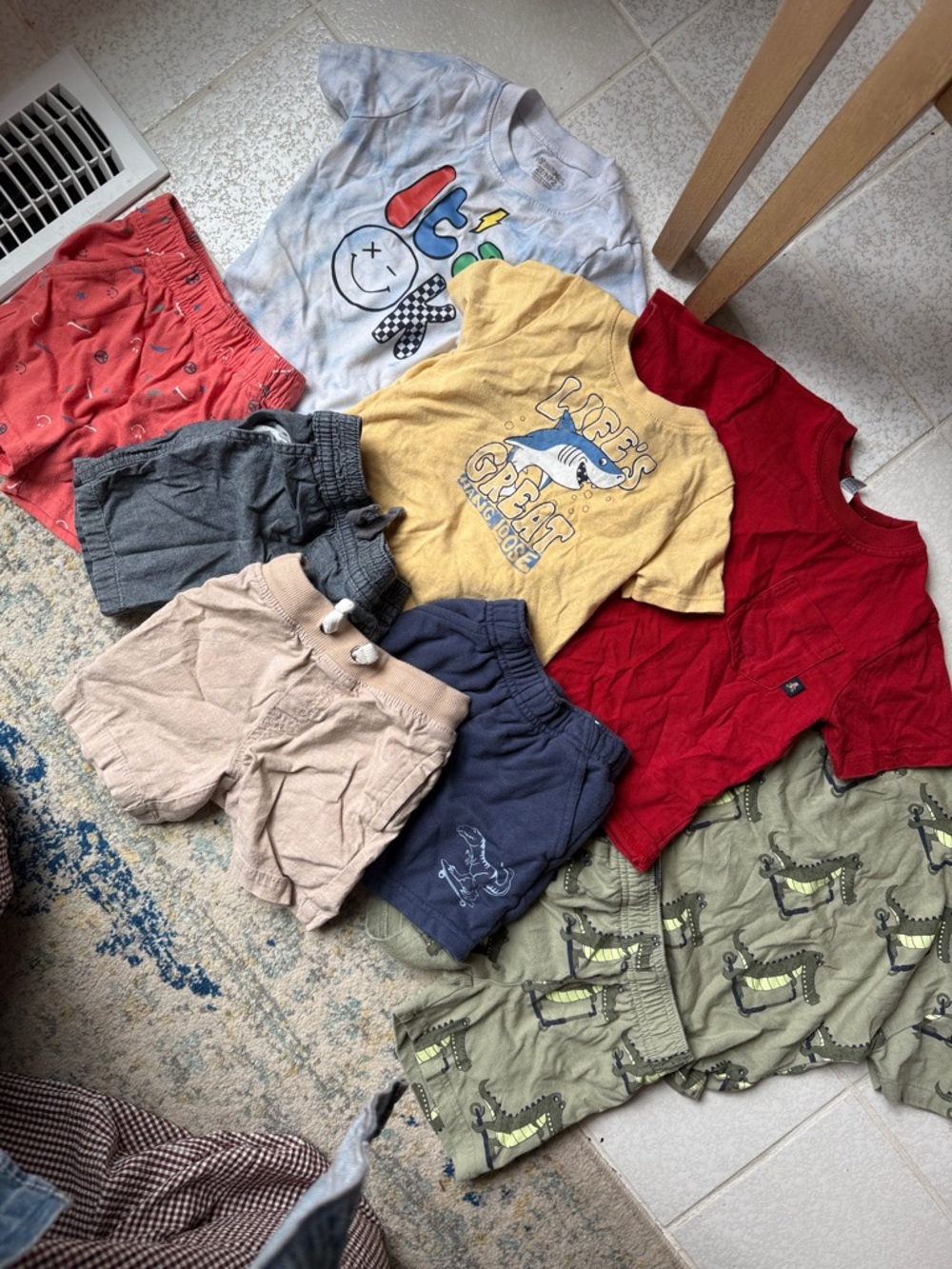 Mixed Baby Toddler Clothing Lot - Graphic Tees & Shorts